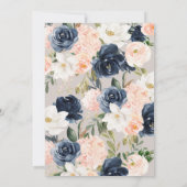 Lush Magnolia Roos Gray Navy & Blush Vrijgezellenf Kaart (Achterkant)
