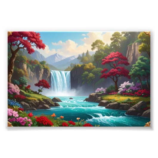Lush" "Nature Fantasy Art Print Foto Afdruk (Voorkant)