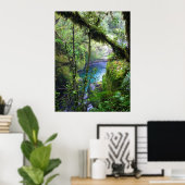 Lush Oerwoud River Poster (Thuiskantoor)