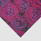 Lush Paarse Rozen en neerslag Tissuepapier (Detail)