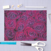 Lush Paarse Rozen en neerslag Tissuepapier (Craft)