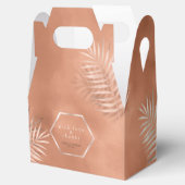 Lush Palm Leaf Wedding Bedankt Terra Cotta ID956 Bedankdoosjes (Geopend)