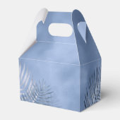 Lush Palm Leaf Wedding Bedankt Windsor Blue ID956 Bedankdoosjes (Achterkant)