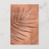 Lush Palm Leaf Wedding Details Terra Cotta ID956 Informatiekaartje (Achterkant)