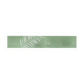 Lush Palm Leaf Wedding Moss Green ID956 Uitnodigingen Wikkel (Vlak)