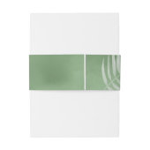 Lush Palm Leaf Wedding Moss Green ID956 Uitnodigingen Wikkel (Achterkant Voorbeeld)