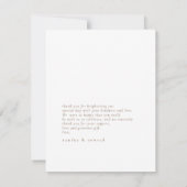 Lush Palm Leaf Wedding Photo Terra Cotta ID956 Bedankkaart (Achterkant)