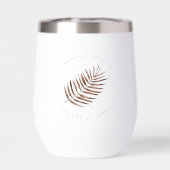 Lush Palm Leaf Wedding Terra Cotta ID956 (Achterkant)