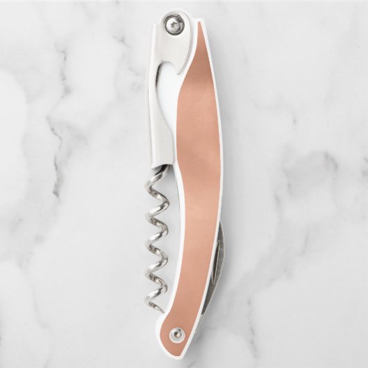 Lush Palm Leaf Wedding Terra Cotta ID956 Kurkentrekker (Voorkant)