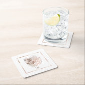 Lush Palm Leaf Wedding Terra Cotta/White ID956 Kartonnen Onderzetters (Insitu)