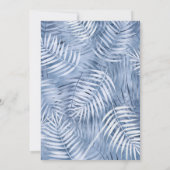 Lush Palm Leaf Wedding Windsor Blue ID956 (Achterkant)