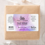 Lush Pastel Alcohol Ink Face Serum Labels (Insitu)