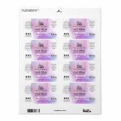 Lush Pastel Alcohol Ink Face Serum Labels (Full Sheet)