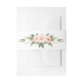 Lush Pink Peonies Waterverf Floral Uitnodigingen Wikkel (Voorkant Voorbeeld)