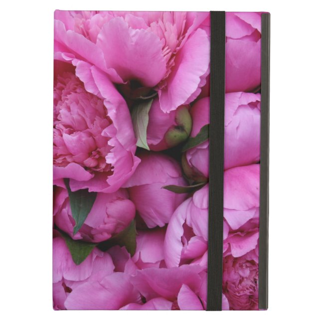 Lush Pink Peony Flowers iPad Air Hoesje (Voorkant Gesloten)
