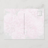 Lush Pink Peony Garden Floral Fine Art Briefkaart (Achterkant)