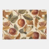 Lush Plums & Fig Leaves Kitchen Towel | Elegant Theedoek (Horizontaal)