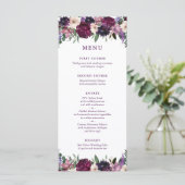 Lush Purple Flowers | Menu Romantic Wedding (Staand voorkant)
