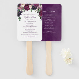 Lush Purple Flowers | Romantic Wedding Programme H Handwaaier