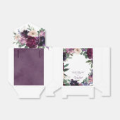 Lush Purple Flowers | Romantisch huwelijk Bedankdoosjes (Uitgevouwen)