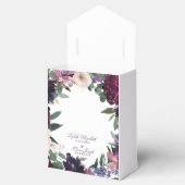 Lush Purple Flowers | Romantisch huwelijk Bedankdoosjes (Geopend)