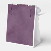 Lush Purple Flowers | Romantisch huwelijk Bedankdoosjes (Achterkant)