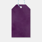 Lush Purple Flowers | Romantisch huwelijk Cadeaulabel (Achterkant)