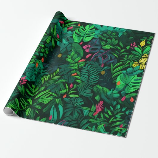 Lush Rainforest Cadeaupapier (Uitgerold)