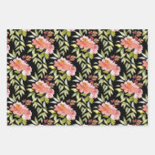 Lush Red Floral Greenery Inpakpapier Vel (Voorkant)