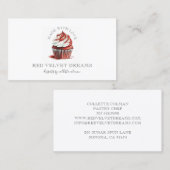 Lush Red Velvet Cupcake Pastry Chef Visitekaartje (Voorkant / Achterkant)