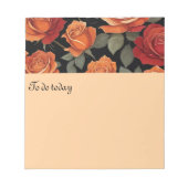 Lush rozen pattern notitieblok (Voorkant)