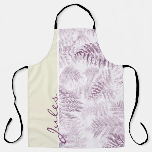 Lush Serene Pink Ferns op Yellow Schort (Voorkant)