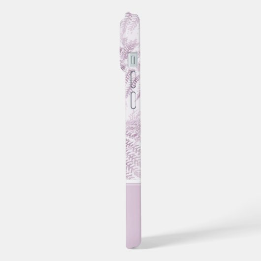 Lush Serene Roze Varen Monogram Initialen iPhone Hoesje (Linkerkant)