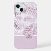 Lush Serene Roze Varen Monogram Initialen iPhone Hoesje (Achterkant)