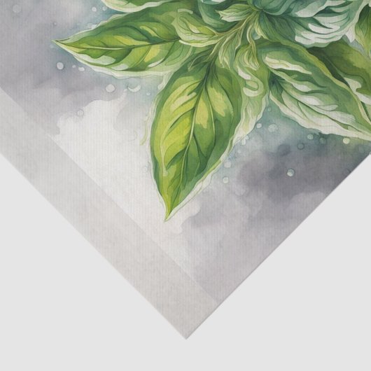 Lush Spring Basil Decoupage Papier (Detail)