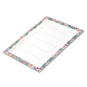 Lush Tropical Floral WEEKLY PLANNER Notitieblok (Schuin)