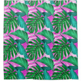 Lush Tropical Foliage Shower Curtain Douchegordijn (Voorkant)