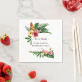 Lush Tropical Garden Flowers Bloom Retirement Servet (Insitu)