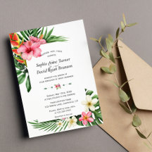 Lush Tropical Garden Flowers Bloom Wedding