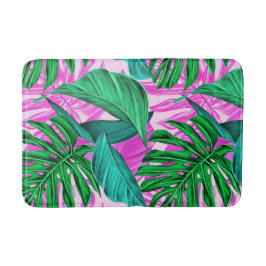 Lush Tropical Island Foliage Bath Mat