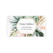 Lush Tropics Address Label (Voorkant)