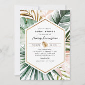 Lush Tropics Bridal Shower Invitation Kaart (Voorkant)