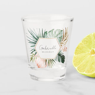 Lush Tropics Bridesmaid Shot Glass Glas