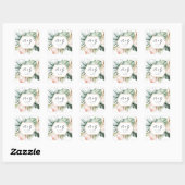 Lush Tropics Favor Square Sticker (Vel)