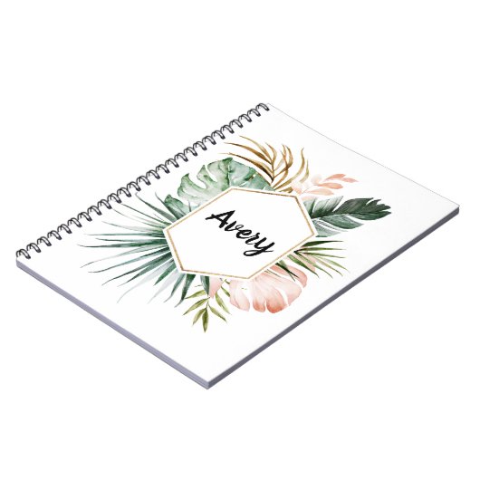 Lush Tropics Personalized Notitieboek (Linkerzijde)