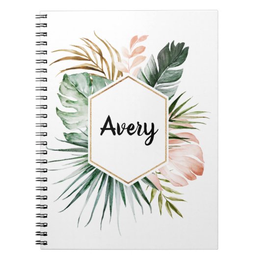 Lush Tropics Personalized Notitieboek (Voorkant)