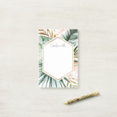 Lush Tropics Post it Pad Post-it® Notes (Op bureau)