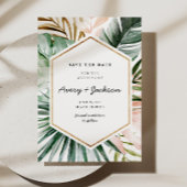 Lush Tropics Save the Date Kaart