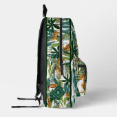 Lush Tropische bladeren en tijgers patroon Bedrukte Rugzak (Links)