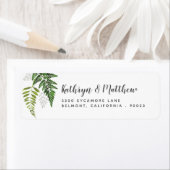 Lush varen tropisch botanisch retouradres etiket (Insitu)